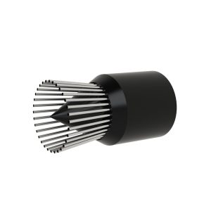 Accu-Flo M-30-1D nozzle cap with .028 orifice and 32 stainless steel tubes, suited for low-volume aerial spraying.