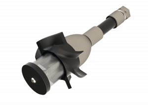 26100 Hi-Tek Rotary Nozzle Gen 3 featuring a single moving part and consistent droplet size for precision aerial application, ideal for fixed-wing and rotary aircraft.